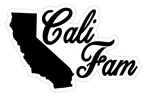 Califam Black waterproof decal