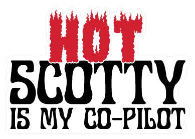 Hot Scotty waterproof decal