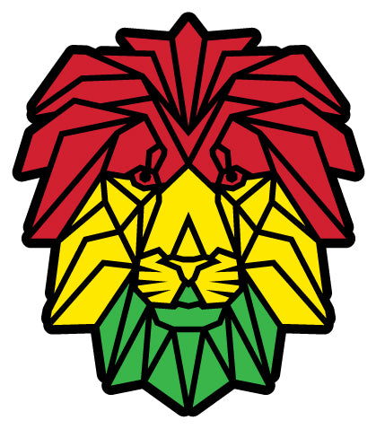 Rasta Lion waterproof decal