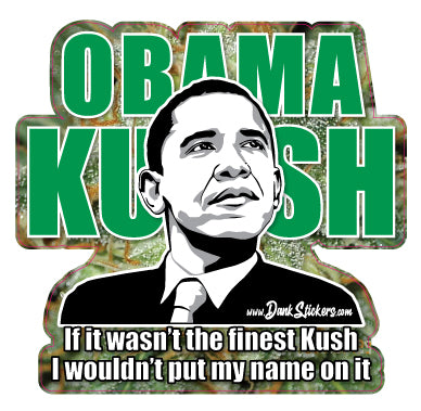 Obama Kush waterproof decal