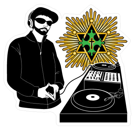 DJ waterproof decal