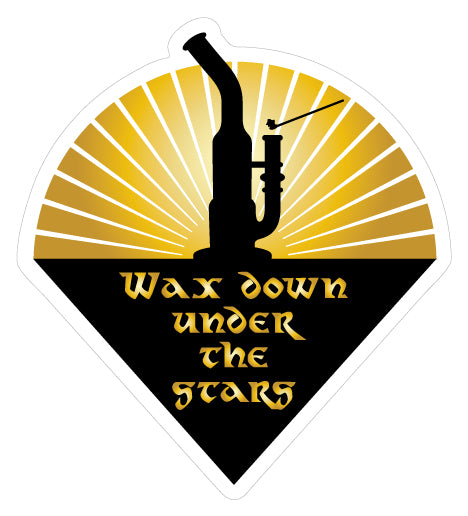 Wax down under the stars waterproof decal