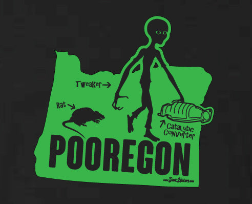 Pooregon Sticker, Die cut