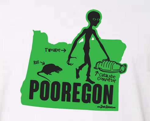 Pooregon Sticker, Die cut